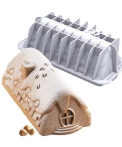 moule buche silicone winter cottage silikomart
